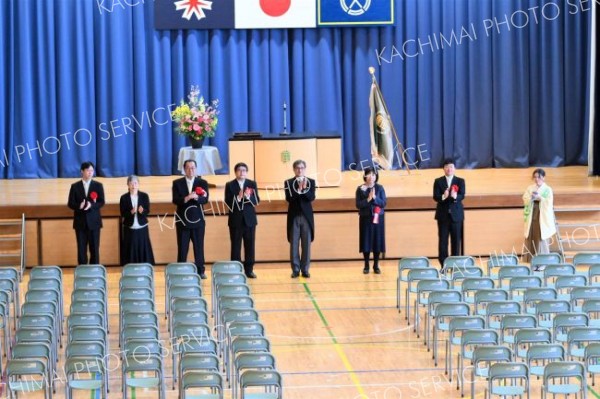 帯広第一中学校卒業式１１（金野和彦撮影）