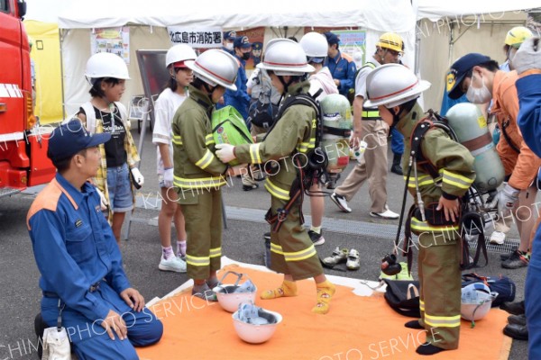 宮坂建設が北広島市で防災訓練　社員や住民１０００人参加