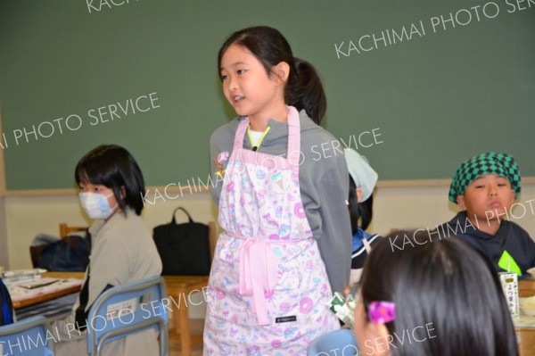 帯広市場給食「おいしい」児童完食　創立１１０年で食材２５０万円分寄贈 13