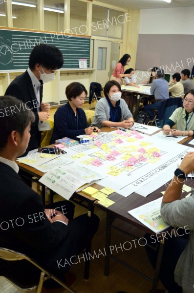 「らしさ残したい」など思い発表　池田　旧利別小跡地利用　町民意見交換会