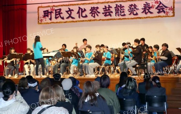 中高合同の吹奏楽演奏も　上士幌町民文化祭
