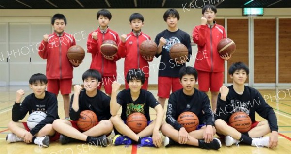 「楽しく時には厳しく」をモットーに練習に励む上士幌中学校バスケットボール部