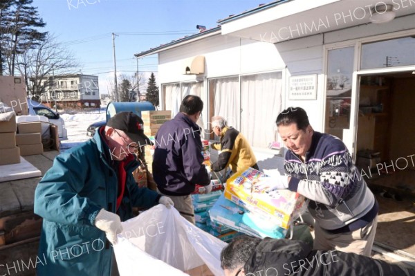 帯広の有志　２度目の被災地支援へ　４トントラックで支援物資