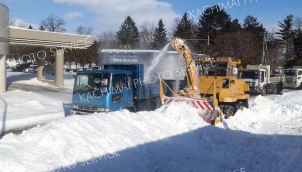 西江建設が除排雪奉仕