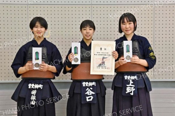 団体戦中学生女子で３位だった音更柳町少年団