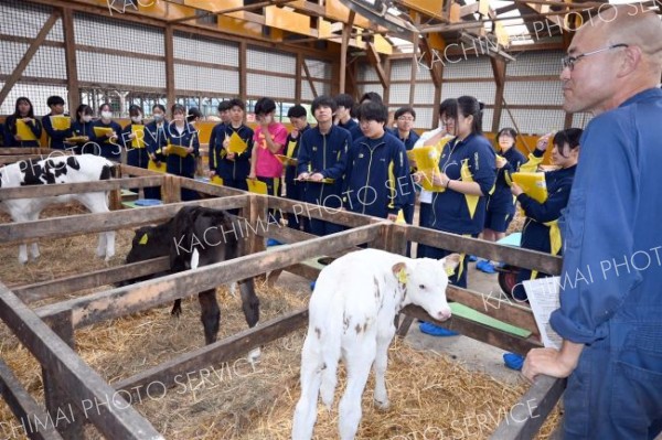 ３年生を対象に「地域学」がスタート、１次産業学ぶ　広尾