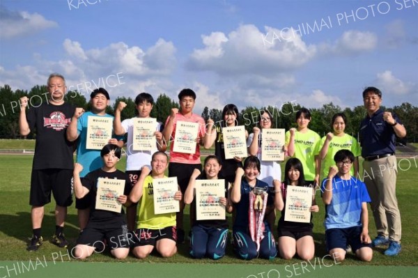 学校対抗戦女子フィールド種目で優勝の幕別清陵高校
