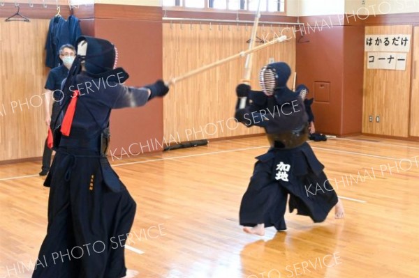 剣道の試合中の様子