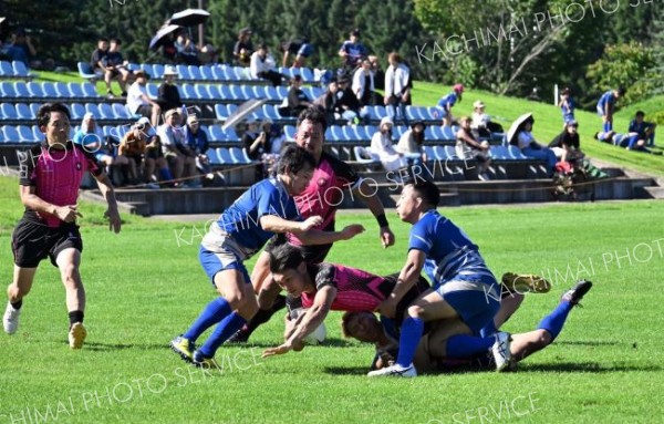 とかチェス２年ぶりに東日本へ　４７－１２オホーツクブルー　ラグビー道予選