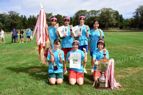 女子の部３年連続５度目優勝の芽室。