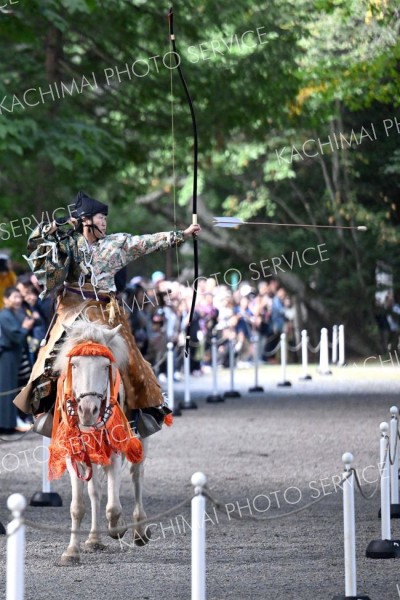 帯廣神社で流鏑馬　２４日から秋季例大祭