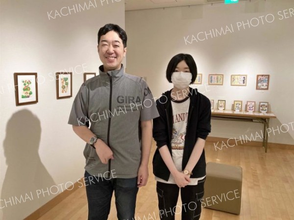 動物の絵で共演　福原記念美術館で二人展