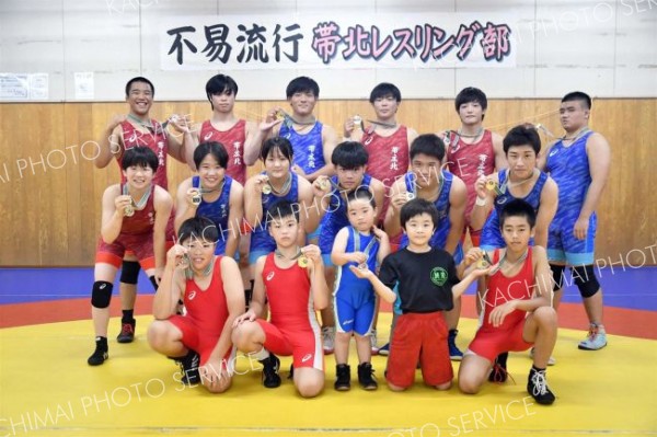 帯広クラブと帯北高躍動、全国中学選抜へ、道レスリング選手権大会