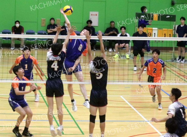 白樺学園男子優勝、女子は帯南商準Ｖ　横田杯道高校バレー