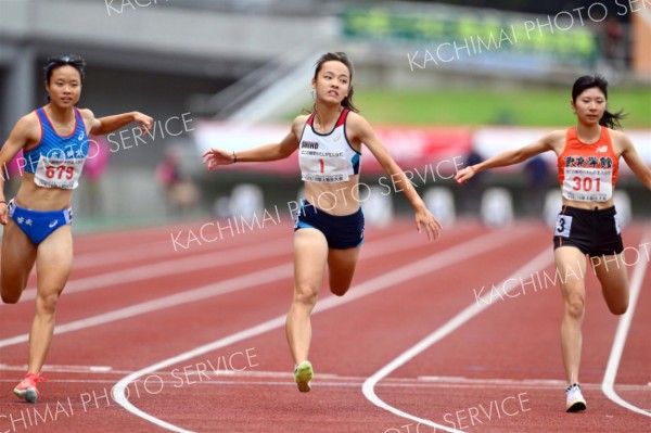 女子１００ｍ（共栄中出）準Ｖ　ジャベリック植松（芽室中）３位入賞　Ｕ１８Ｕ１６陸上最終日