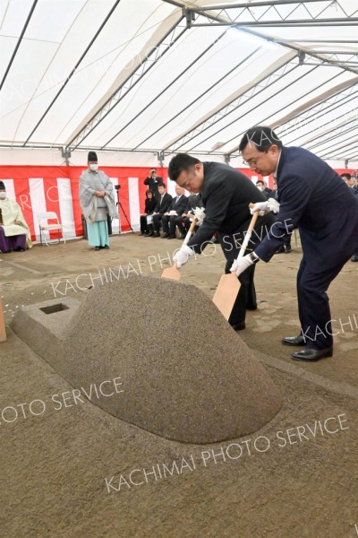 新くりりん着工　工事の安全祈願祭行う