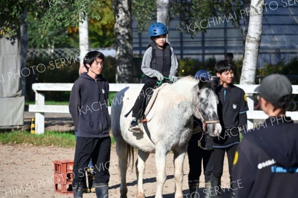 馬術ショーや乗馬会にぎわう　畜大で馬フォーラム