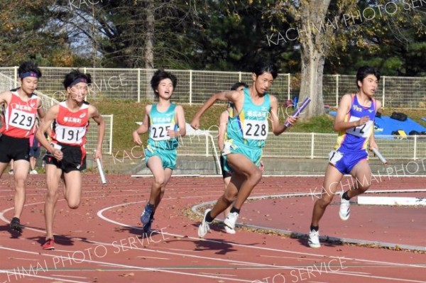 中学男子４００メートルリレー２組