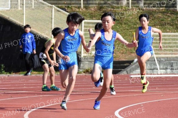 小学６年男子４００メートルリレー