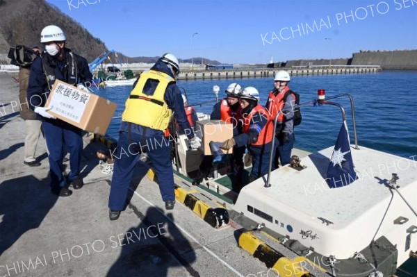 合同で災害時の海上輸送訓練を実施　広尾署と海保 3