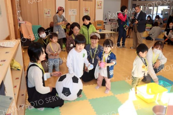 子育て支援センターでミニ縁日　上士幌