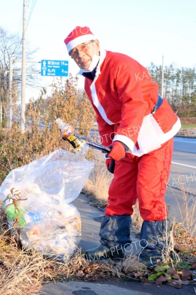 「少しでもきれいなまちに」　ごみ拾い続けて５年、幕別町札内