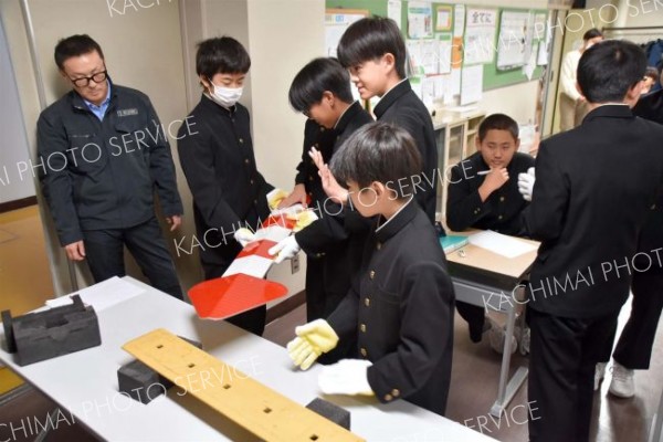 建設業に関して学びを深めた陸別中学生