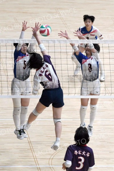 帯南商女子と帯三条男子連覇飾る　大森杯高校バレーボール