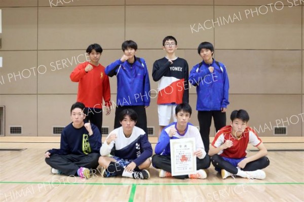 男子団体戦３位の帯北