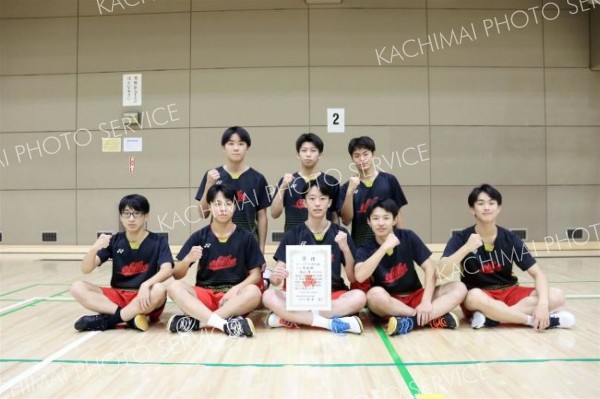 男子団体準優勝の帯工