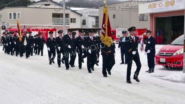 防災力強化が重要　本別　出初式