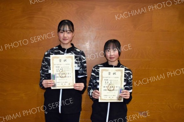 個人戦女子ダブルス準優勝