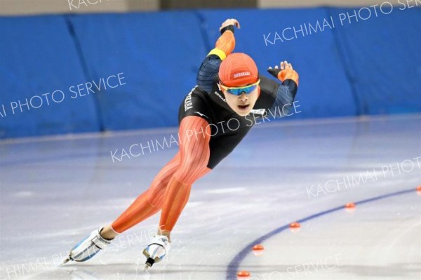 優勝男子１５００ｍ、全国高校選抜スケート