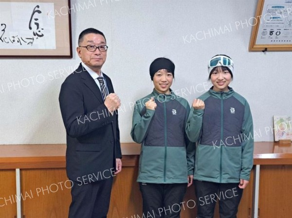 全国大会へ意気込み　新得・屈足クロカン少年団の２選手