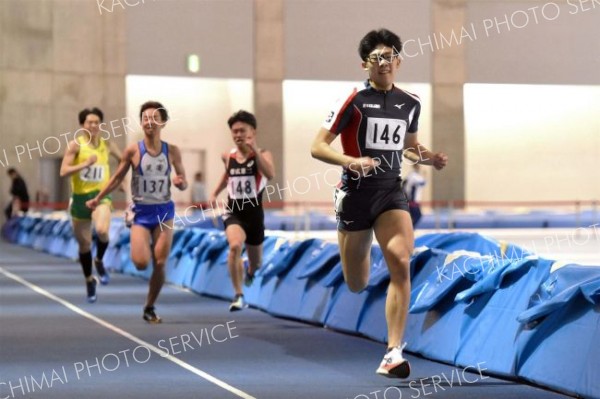 【中学男子３００メートル１８組】終盤に抜け出し３６秒１を記録した