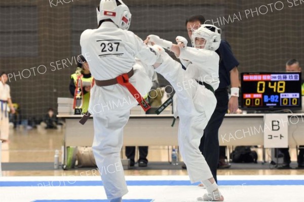組手中学１年女子上級決勝