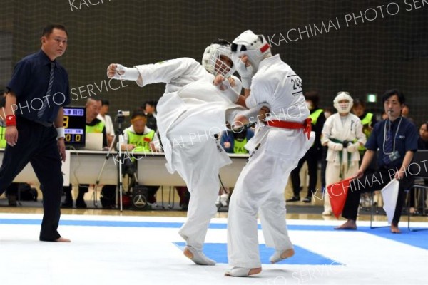 組手中学１年男子上級準決勝
