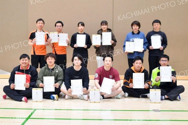 男女各部で頂点に立った選手たち