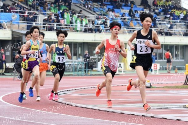 中学男子１５００メートル２組