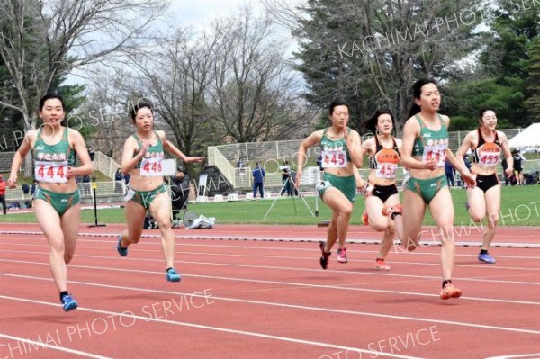 女子１００メートル３組