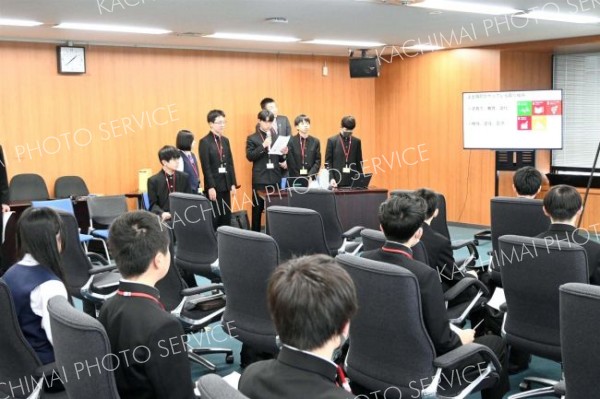 環境省でＳＤＧｓ学ぶ　上士幌中３年生