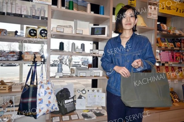 帝繊のリネン製品販売コーナー　なつぞら市場にお目見え　音更