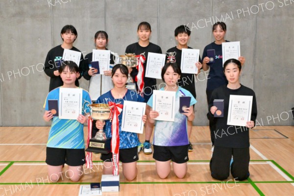 女子単複の３位までの入賞者