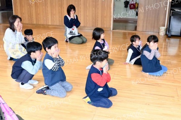 火遊びしません！池田カトリック幼稚園で幼年消防クラブ任命式 2