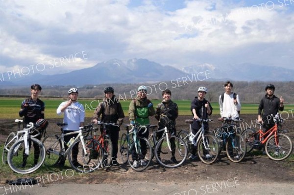 桜巡りの自転車ツアー　芽室ジモト大学　白樺学園高生が企画