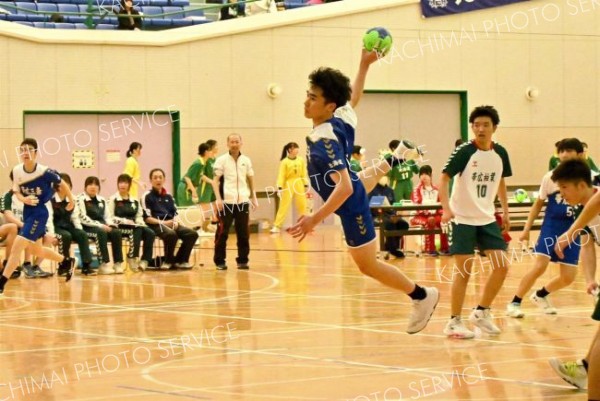 帯三条男女が１位　ハンドボール春季選手権