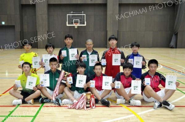 男子個人戦の上位入賞者。
