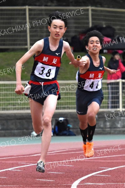 中学男子４００メートルリレー３組