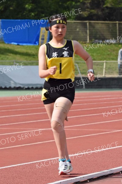 【女子５０００メートル競歩決勝】出場一人ながらも大会新の２８分２１秒３２を記録した