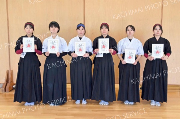 女子個人戦の入賞者